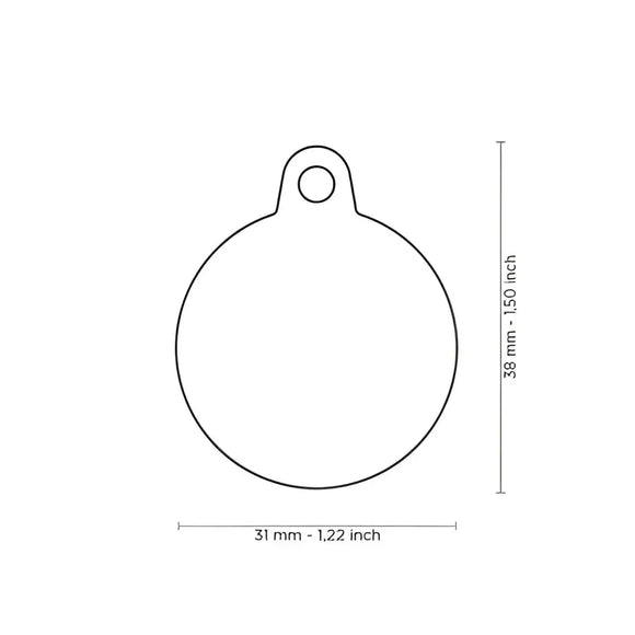 Medaglietta Hushtag Plus Cerchio - Medagliette