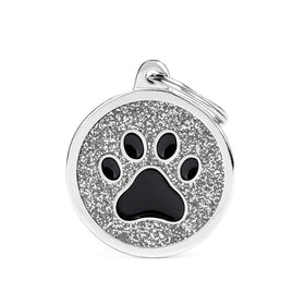 Medaglietta Shine Cerchio con zampa - Argento - Medagliette