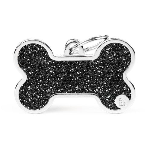 Shine Bone Glitter Tag XL