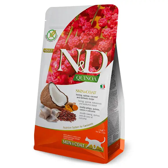 N&D Cat Quinoa Skin & Coat Aringa - 1,5 Kg - Super Premium