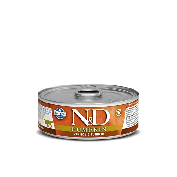 N&D PUMPKIN CAT Cervo e Zucca - 70 Gr - Super Premium