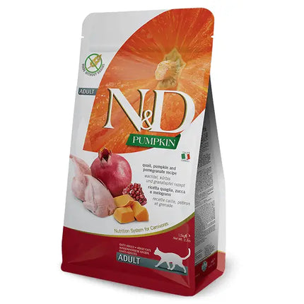 N&D Pumpkin Cat Quaglia Zucca e Melograno - 1,5 Kg - Super Premium