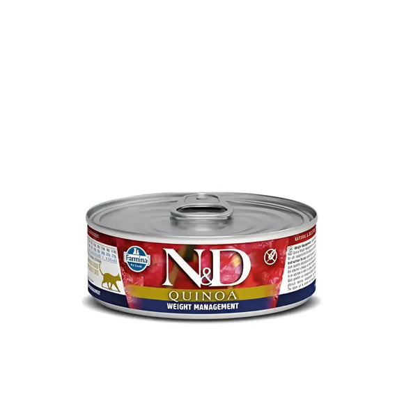 N&D Quinoa Cat Weight Management - 80 Gr - Super Premium