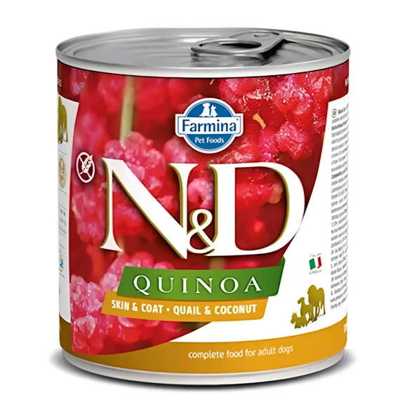 N&D Quinoa Dog Skin&Coat Quaglia e Cocco - 285 Gr - Super Premium