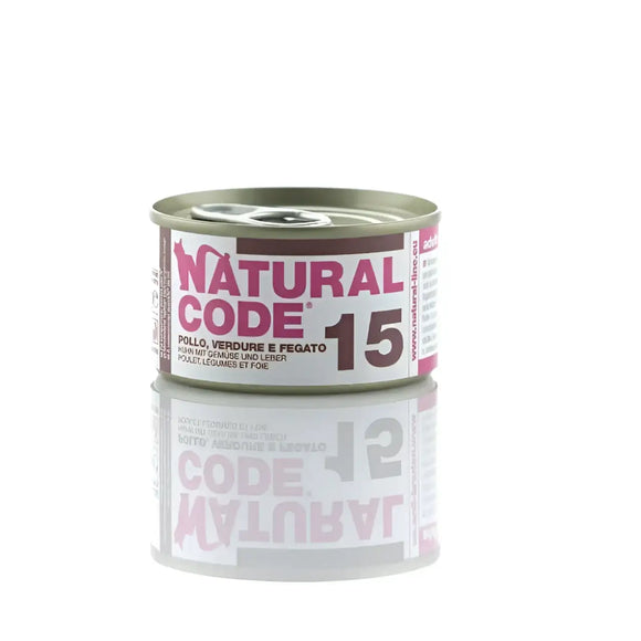 Natural Code 15 Pollo Verdure e Fegato - 85 Gr - Super Premium