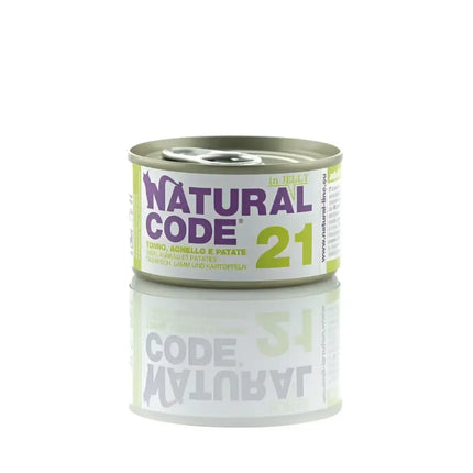 Natural Code 21 Tonno Agnello e Patate in Jelly - 85 Gr - Super Premium