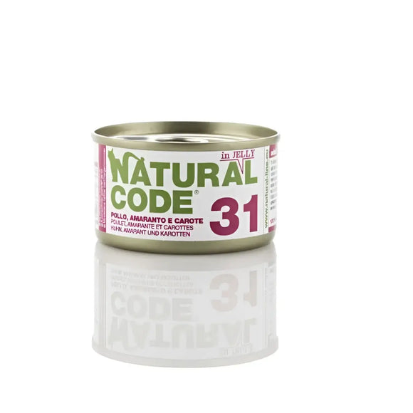 Natural Code 31 Pollo Carote in Jelly - 85 Gr - Super Premium