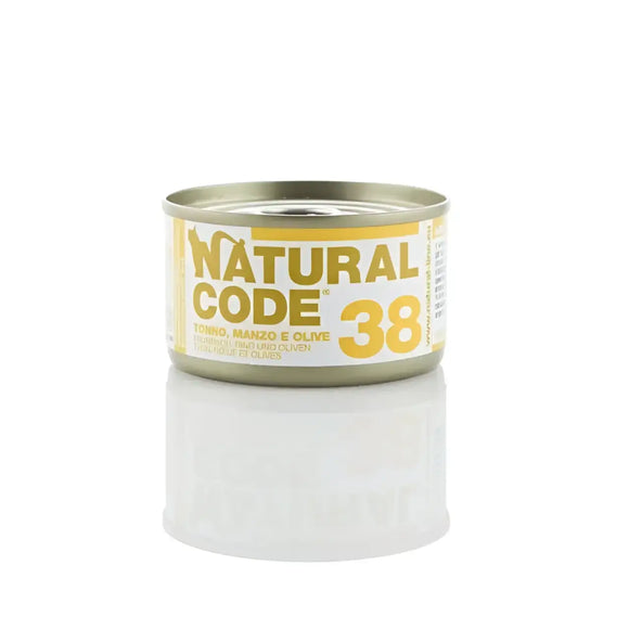 Natural Code 38 Tonno Manzo e Olive - 85 Gr - Super Premium