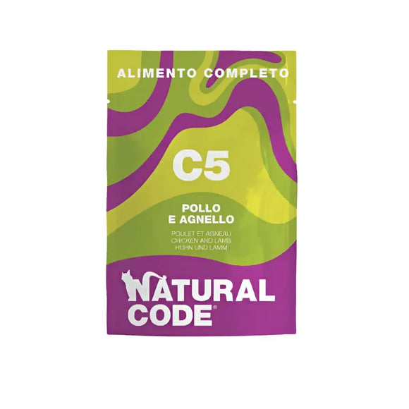 Natural Code C5 Pollo e Agnello - 70 Gr - Super Premium