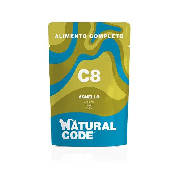 Natural Code C8 Agnello - 70 Gr - Super Premium