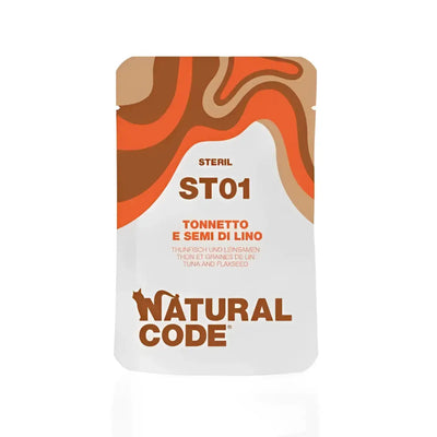 Natural Code Steril 01 Tonnetto e Semi di Lino - 70 Gr - Super Premium