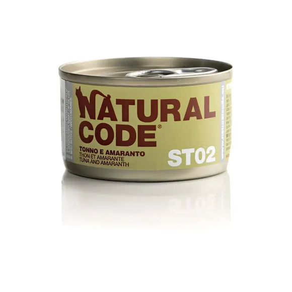 Natural Code Steril 02 Tonno e Amaranto 85 Gr - Super Premium