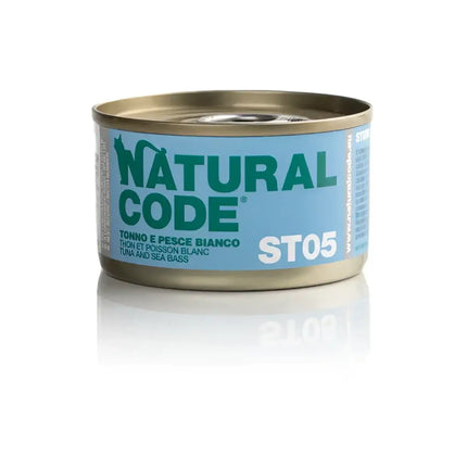 Natural Code Steril 05 Tonno e Pesce Bianco 85 Gr - Super Premium
