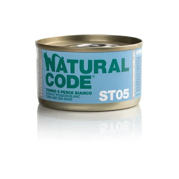 Natural Code Steril 05 Tonno e Pesce Bianco 85 Gr - Super Premium