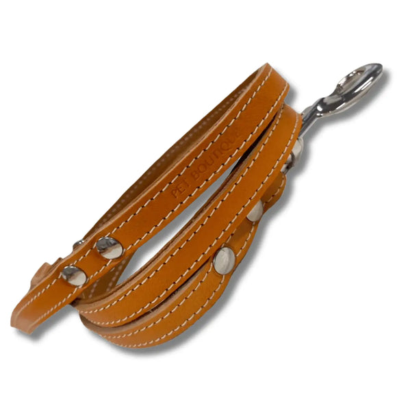 Pet Boutique - Guinzaglio in cuoio Urban - Nude / S - Guinzagli