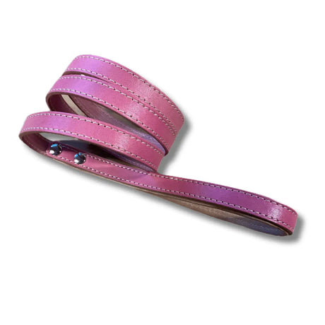Pet Boutique - Guinzaglio in cuoio Urban - Rosa / S - Guinzagli