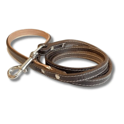 Pet Boutique - Guinzaglio in cuoio Urban - Testa di Moro / S - Guinzagli