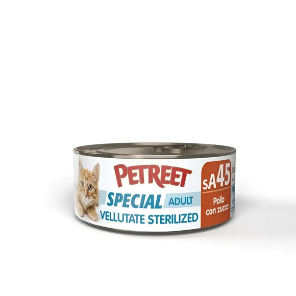 PETREET Vellutata sA45 Pollo e Zucca - Sterilizzato - 70 Gr - Super Premium