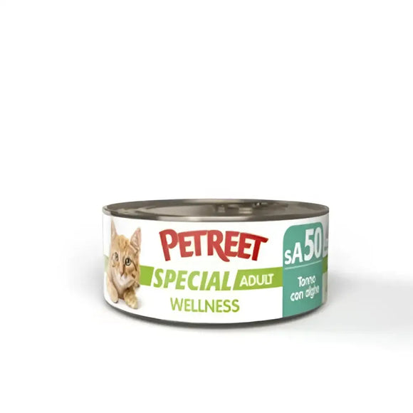 PETREET Wellness Cat sA50 Tonno Alghe - 70 Gr - Super Premium