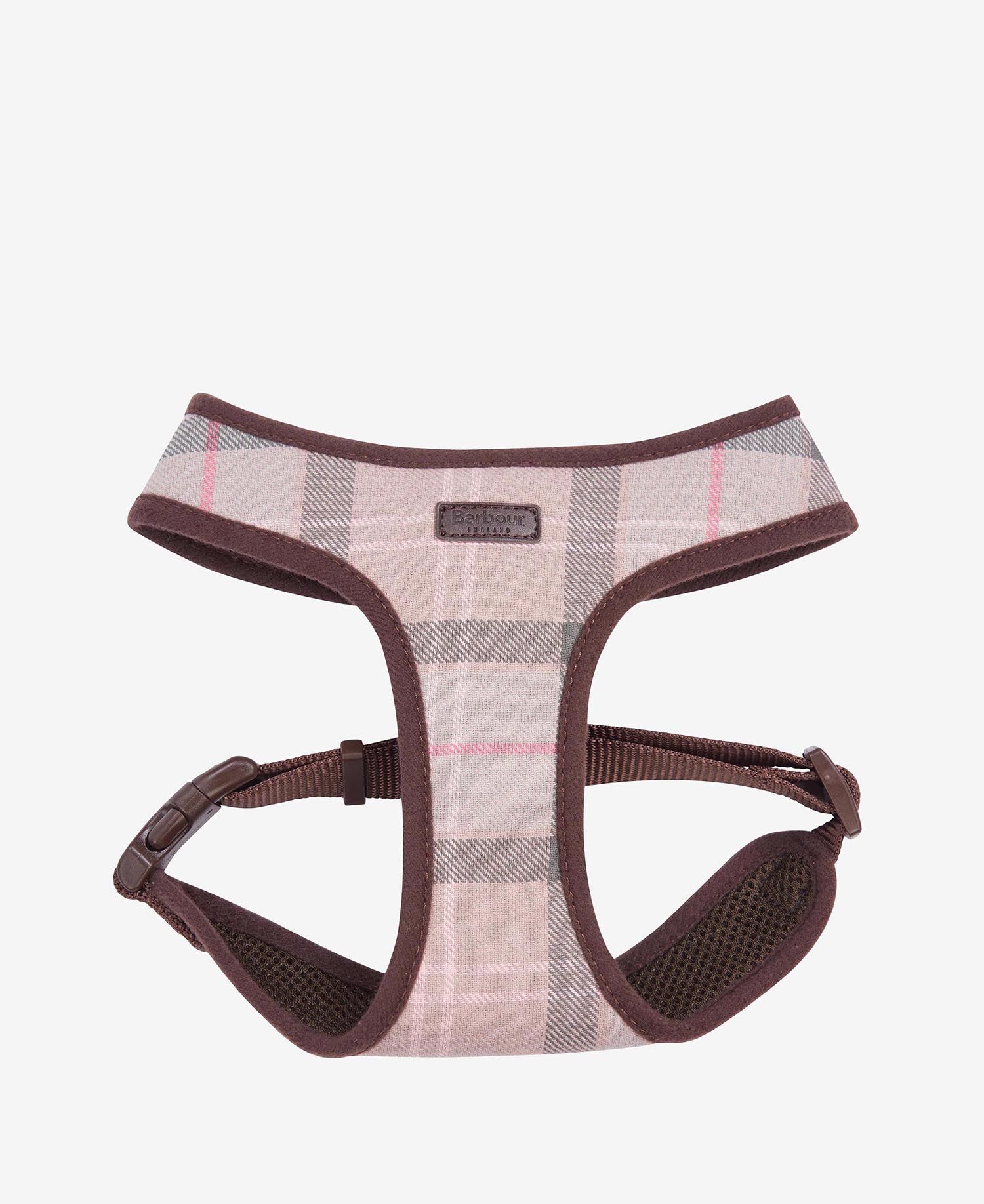 Pet Boutique - Barbour - Pettorina per cani Taupe Pink Tartan