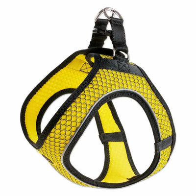 Pettorine Hilo Giallo e Nero con inserti riflettenti - XXS 31-33 cm