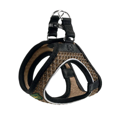 Pettorine Hilo Marrone con bordi riflettenti - XXS 31-33 cm