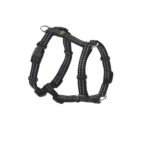 Pettorine Tripoli Nero con inserti riflettenti - XS-S 37-52 cm