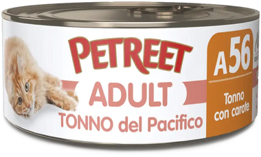Petreet A56 Thon du Pacifique et carottes 70 gr