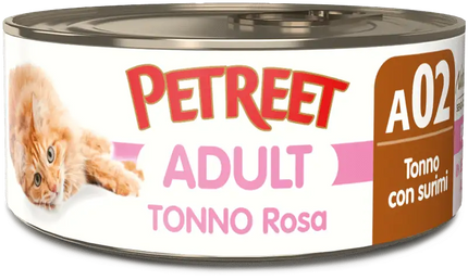 Petreet A02 Tonno rosa e Surimi 70 gr