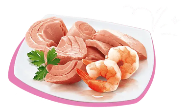 Petreet A03 Thon rose et crevettes 70gr - 0