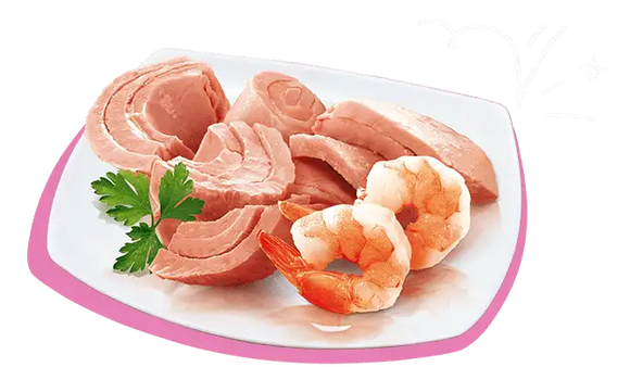 Petreet A03 Tonno rosa e gamberetti 70gr