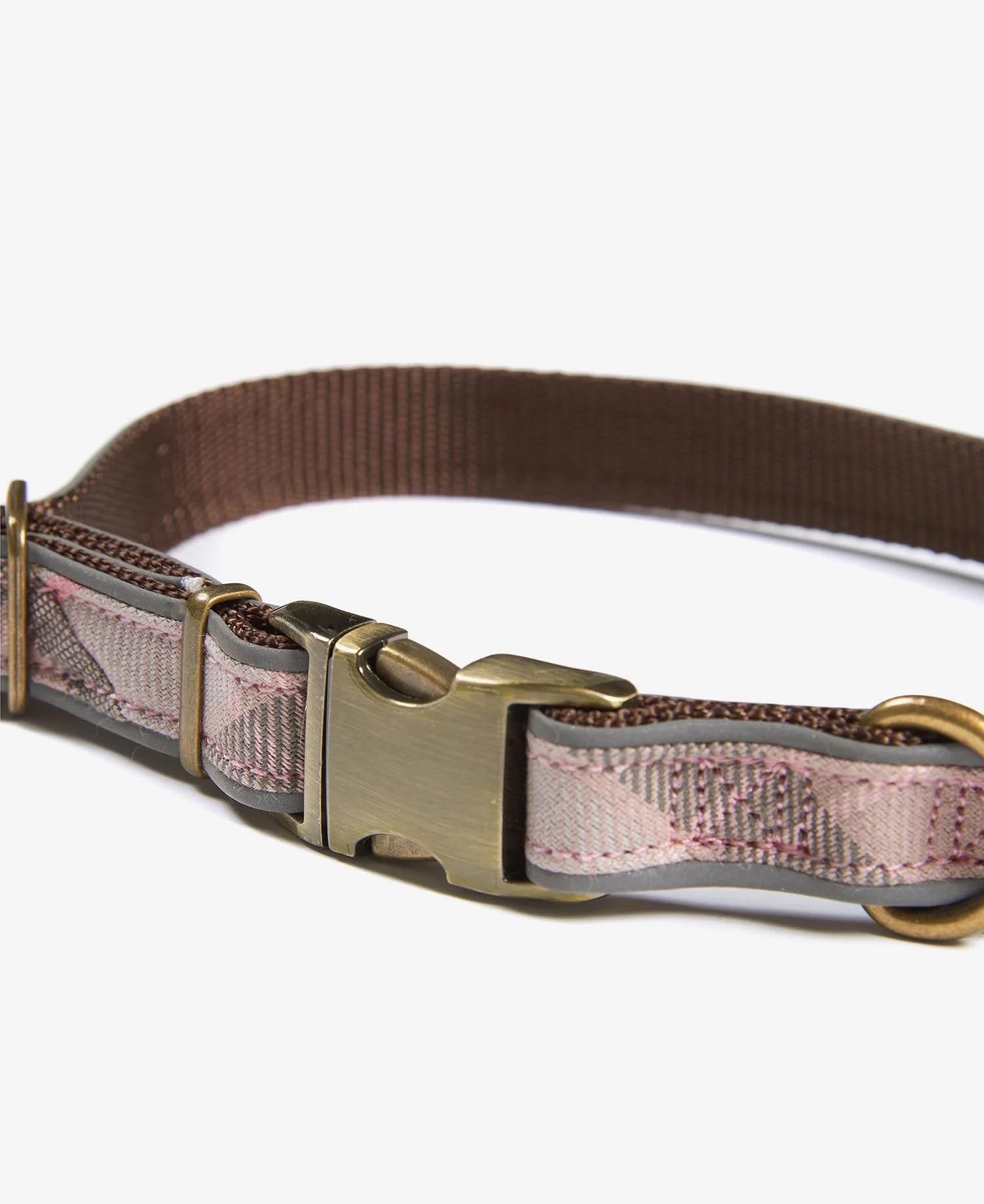 Barbour Reflective Tartan Pink Dog Collar