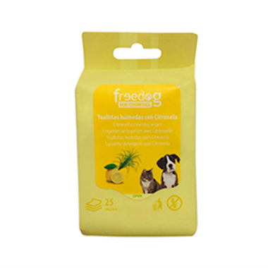 Free Dog - Salviette detergenti Citronella - 25 pz
