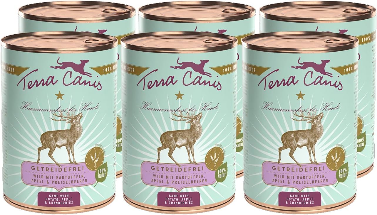 Terra Canis - Nourriture humide sans céréales 6x400g