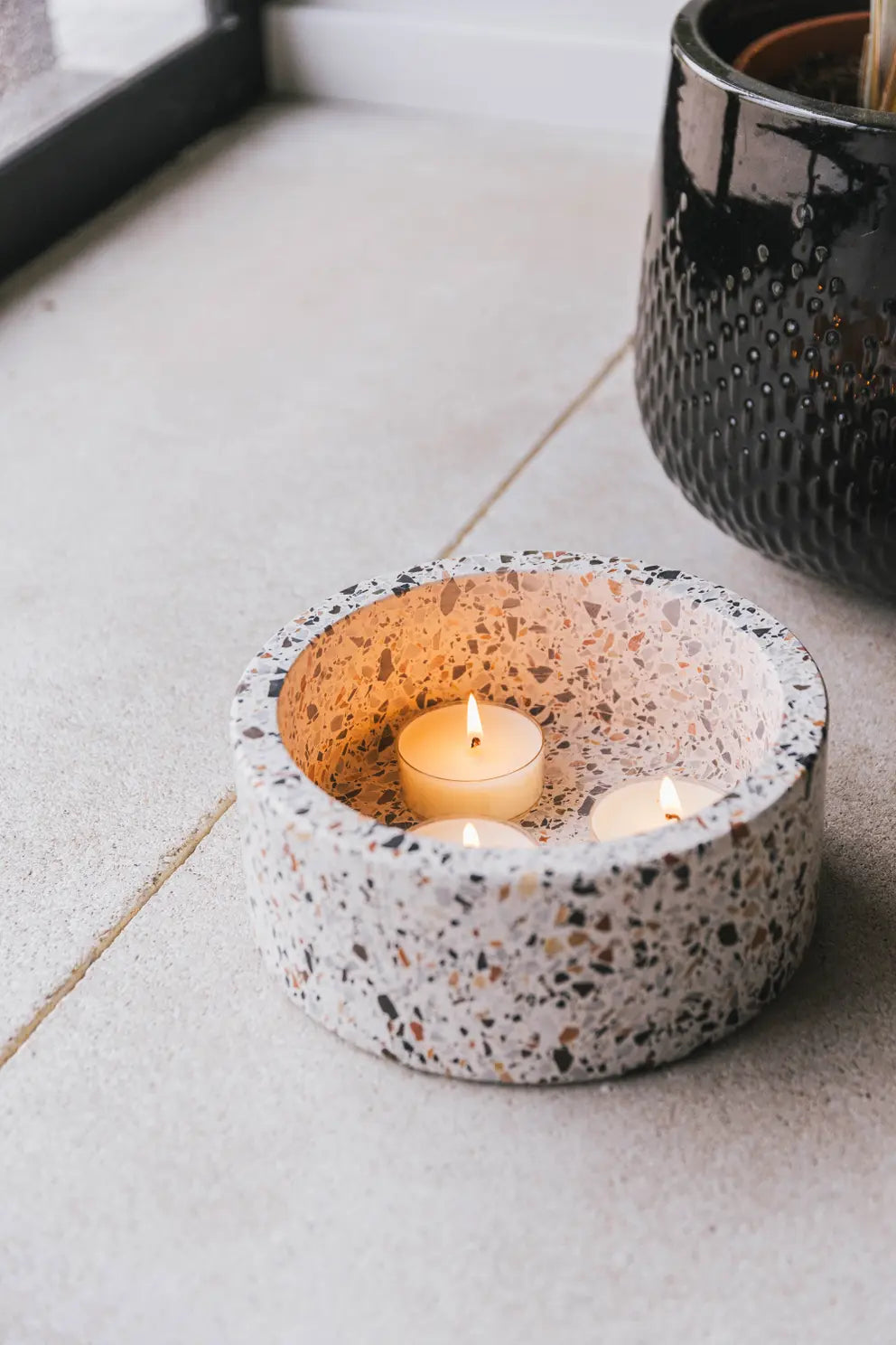 Kentucky - Terrazzo Stone Dog Bowl