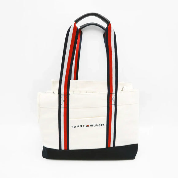 Tommy Hilfiger - Borsa Trasportino Canvas - White/Navy / S - Trasportini