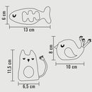 Ne&No - Jouet pour chats Set 3 poupées avec Valériane-2