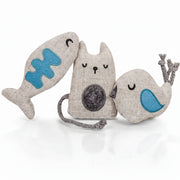 Ne&No - Juguete para gatos Set de 3 peluches con valeriana