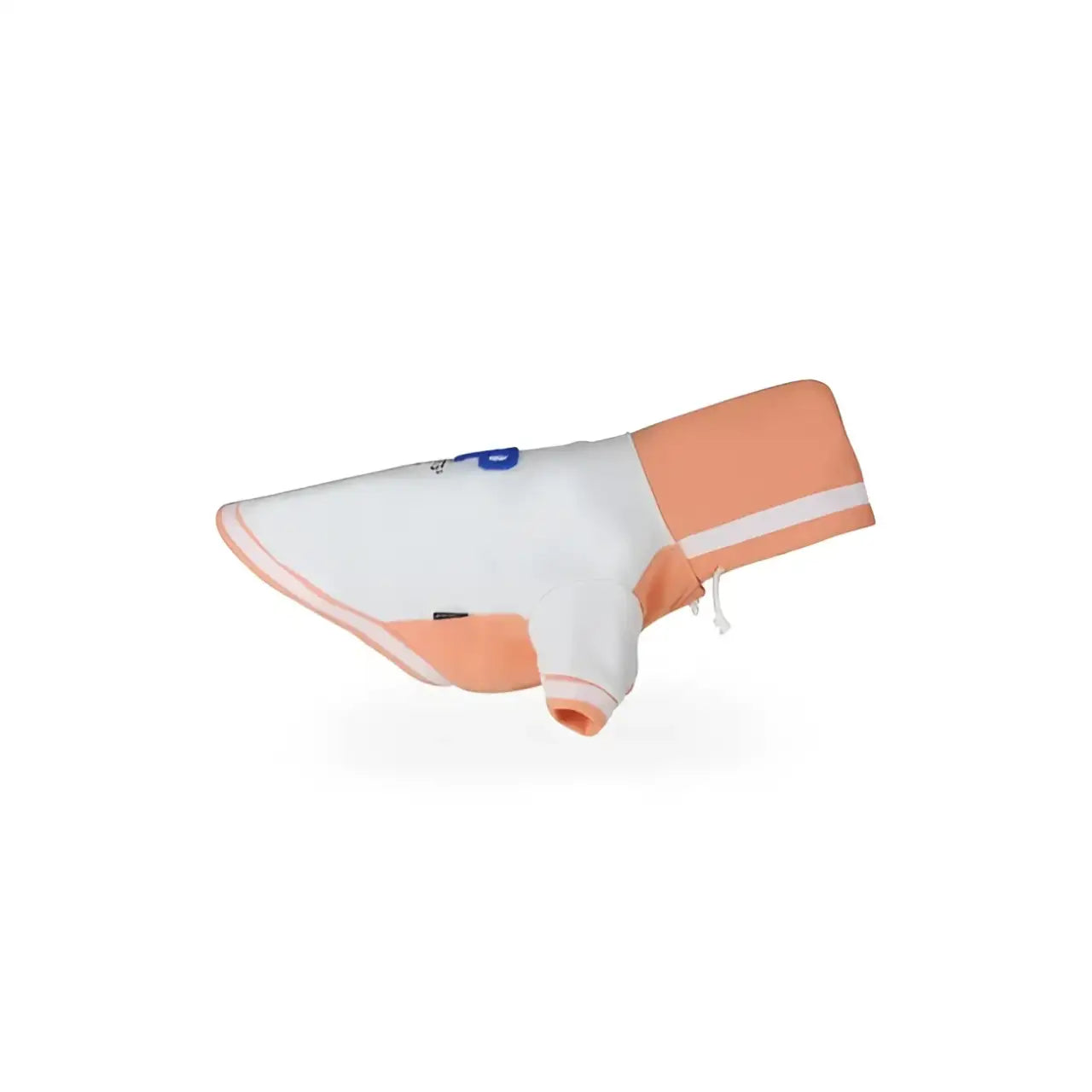 United Pets - BULL - Felpa con cappuccio in cotone - Arancione e Bianca / 25 Cm - Maglioncini