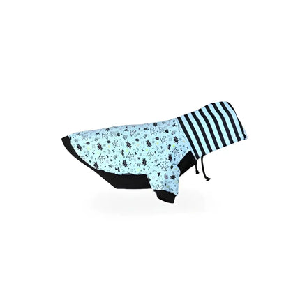 United Pets - BULL - Felpa con cappuccio in cotone - Azzurra “Writing” / 25 Cm - Maglioncini