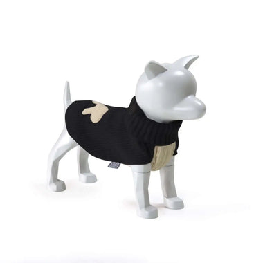 United Pets - Dolcevita Warmy Nero e Beige - 28 cm - Maglioncini