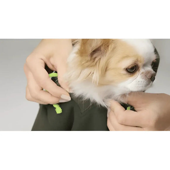 United Pets - Felpa con cappuccio Bull Verde e Grigio - Maglioncini