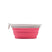 United Pets LEAF BOWL - Ciotola da Viaggio pieghevole in Silicone - Tortora/Rosa - Ciotole