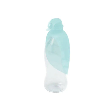 United Pets LEAF - Dispenser acqua da Viaggio in silicone - Azzurro - Ciotole