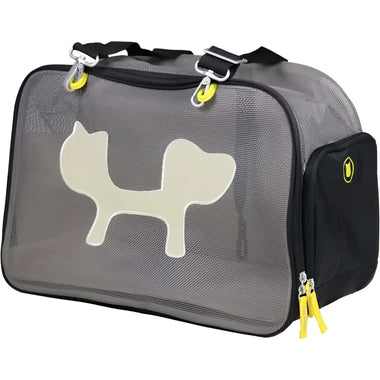 United Pets Mesh Bag - Trasportino per Gatti - NERO E GIALLO - Trasportini