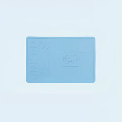 United Pets Mustafà tappetino sottociotola azzurro - M - Ciotole