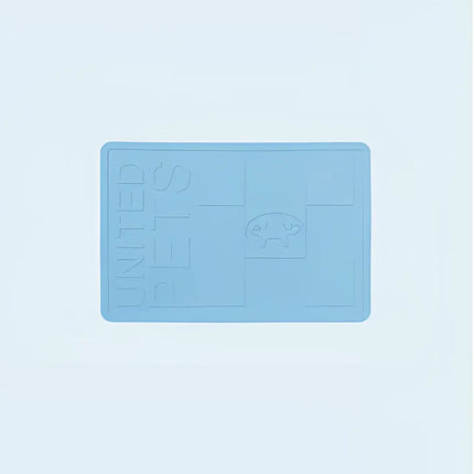 United Pets Mustafà tappetino sottociotola azzurro - M - Ciotole