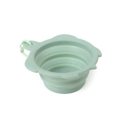 United Pets Turtle bowl - Ciotola da Viaggio pieghevole in Silicone - Verde - Ciotole