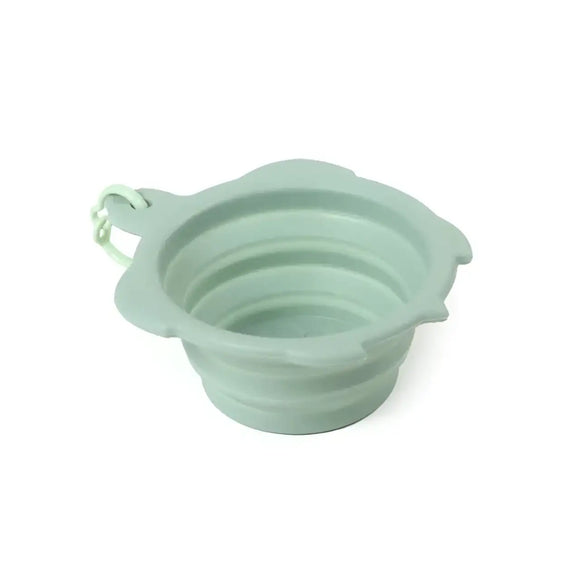 United Pets Turtle bowl - Ciotola da Viaggio pieghevole in Silicone - Verde - Ciotole