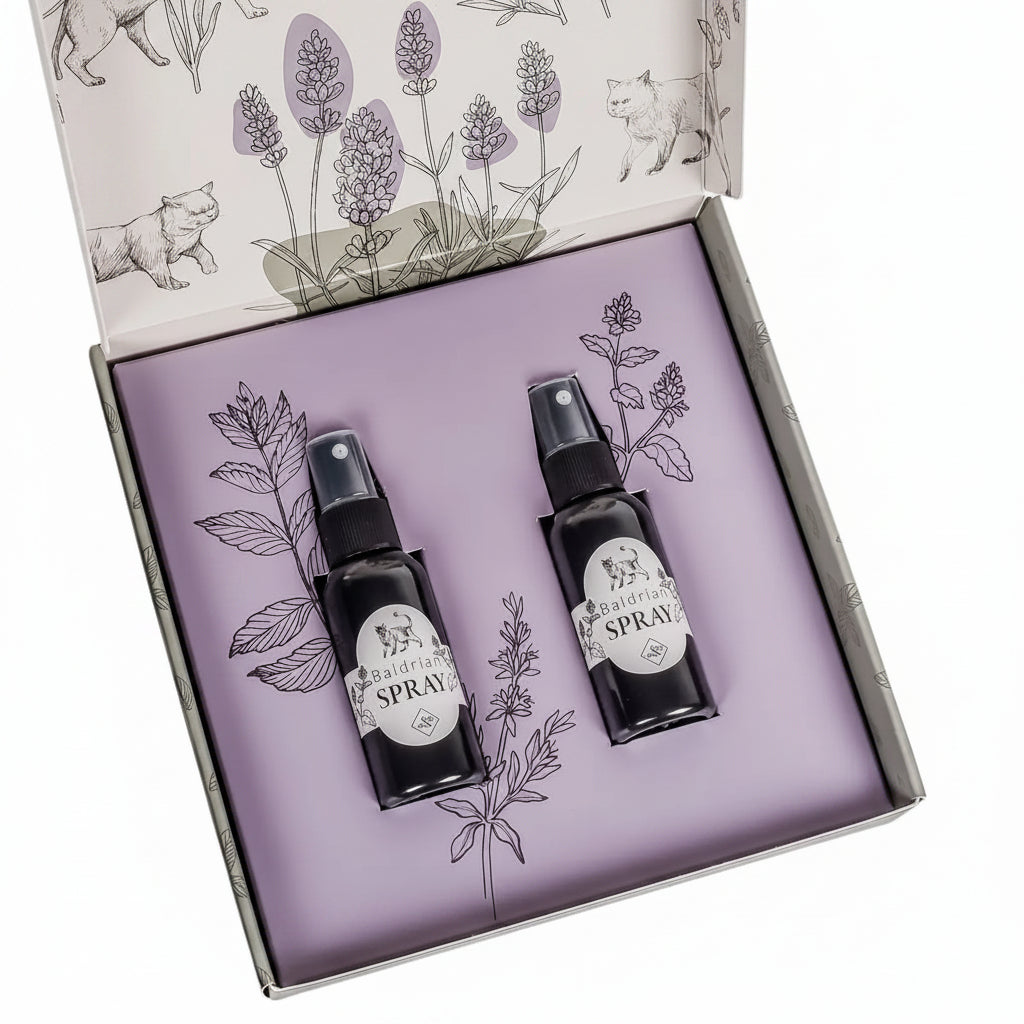 Ne&No®Spray alla Valeriana per Gatti - Set da 2 - Confezione Regalo